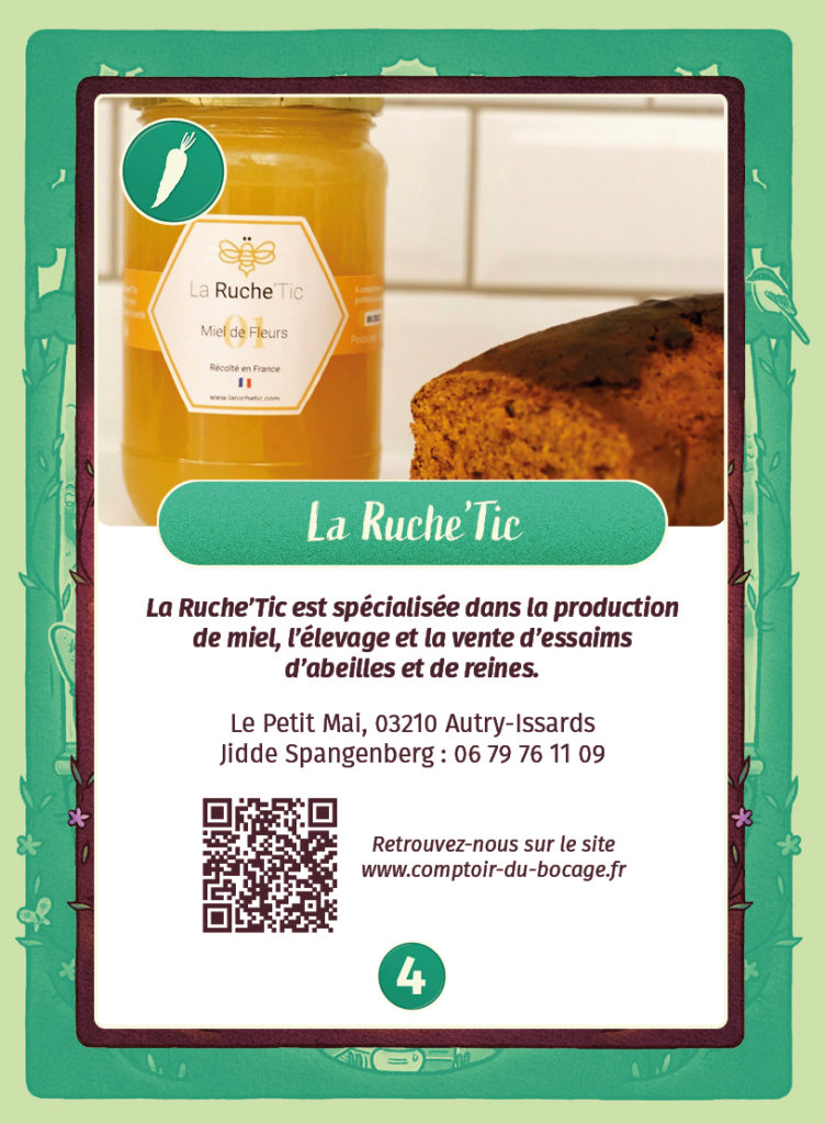 La Ruche Tic - Carte jeu Comptoir du Bocage