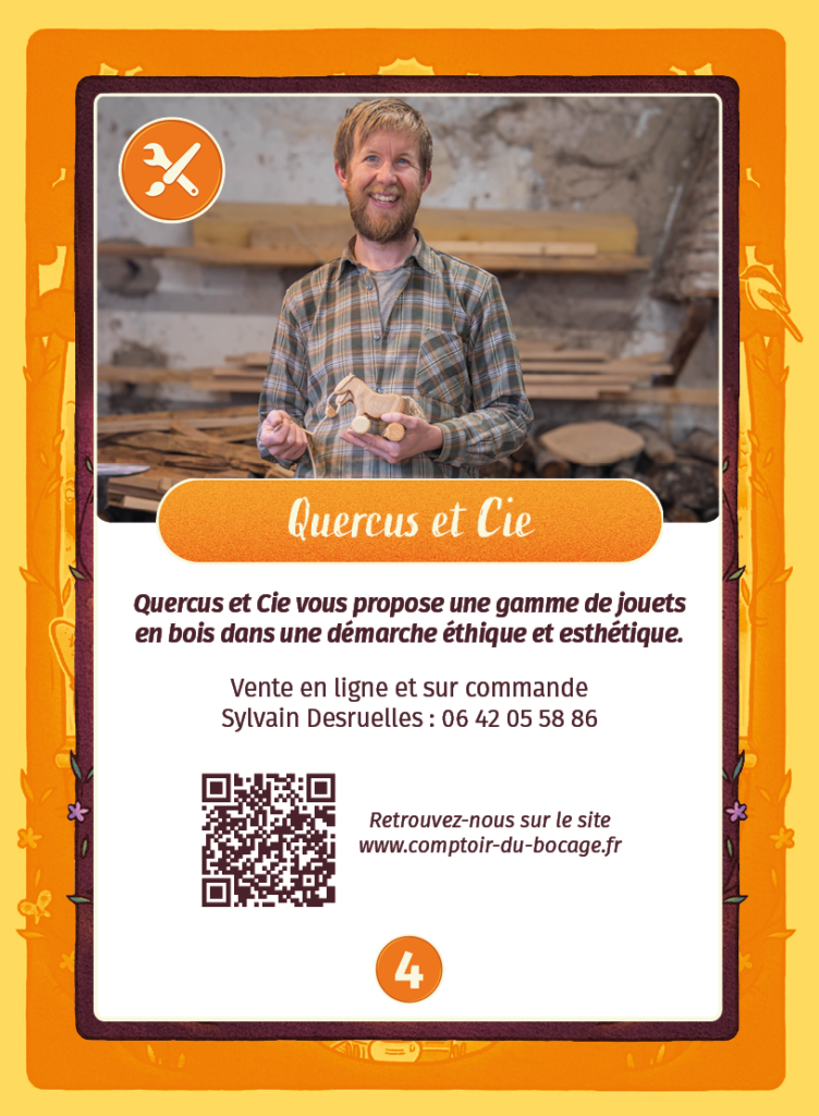 Quercus et Cie - Carte jeu Comptoir du Bocage