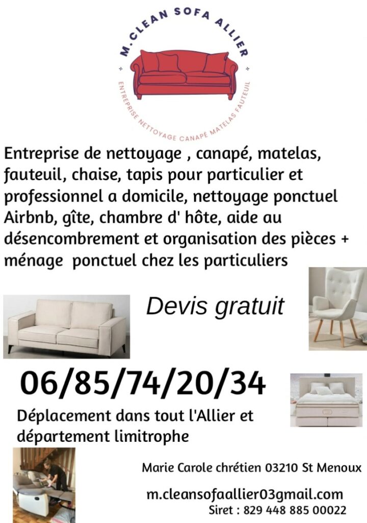 M.Clean sofa allier
