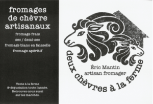 Deux Chèvres à la Ferme Carte de visite